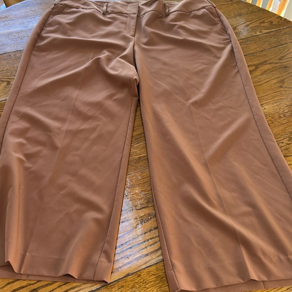 Women's Brown Wide-Leg Pants